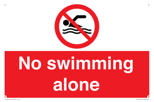 No swimming alone